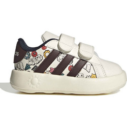 Adidas Grand Court 2.0 Hook Παιδικά Sneakers Μπεζ Καφέ JR5152