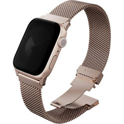 Uniq Dante Pro Λουράκι Μεταλλικό Pink (Apple Watch 42 / 44 / 45mm)