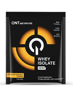 QNT Metapure Whey Isolate Zero Chocolate Hazelnut Πρωτεΐνη Ορού Γάλακτος Χωρίς Λακτόζη 30gr