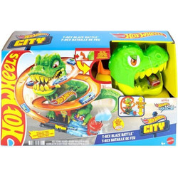 Mattel Hot Wheels City T-Rex Blaze Battle Πυροσβεστικός Σταθμός