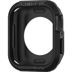 Spigen Rugged Θήκη Σιλικόνης για Apple Watch 4 / 5 / 6 / SE 44mm Μαύρη
