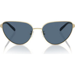 Tory Burch TY6110 334980 Γυναικεία Γυαλιά Ηλίου Cat Eye Μεταλλικά Χρυσά με Μπλε Φακό