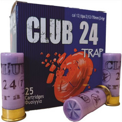 Kirgias Club Trap Φυσίγγια Συγκέντρωσης 12Cal 70mm 24gr 25τμχ