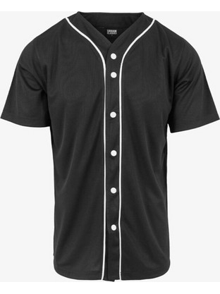 Urban Classics Ανδρικό Πουκάμισο Κοντομάνικο Slim Fit Μαύρο TB1237-00050