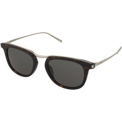 Saint Laurent SL753 002 Ανδρικά Γυαλιά Ηλίου Τετράγωνα Μεταλλικά Μαύρο Χρυσό με Μαύρο Φακό