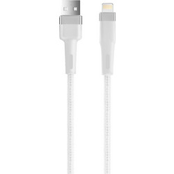 Setty Braided USB-A to Lightning Cable 1.2m White KNA-L-1220
