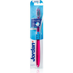 Jordan Target Teeth & Gums Hard Oδοντόβουρτσα Φούξια