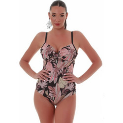 Bluepoint Ολόσωμο Μαγιό με Ενίσχυση Floral Ροζ Μαύρο 25058072D-02