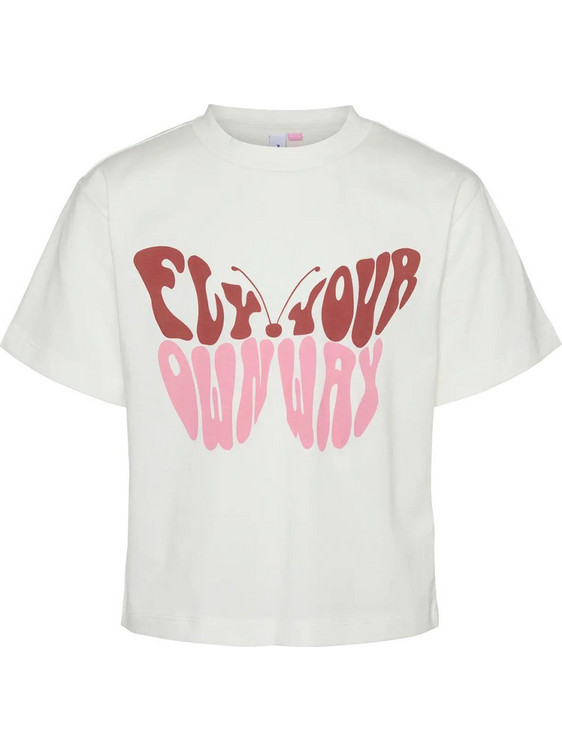 Vero Moda Παιδικό T-Shirt Κοντομάνικο Μπεζ 10323361