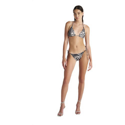 BLU4U Bikini Set Τριγωνάκι Animal Print Μαύρο Λευκό 25357702-02
