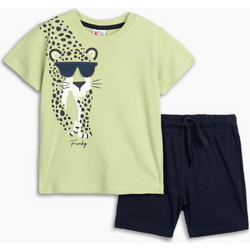 Funky Παιδικό Σετ για Αγόρι Καλοκαιρινό Lime Navy Μπλε 125-301127-1