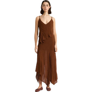 Laagam Lea Maxi Φόρεμα για Γάμο / Βάπτιση Σοκολατί DSS250161 Laagam Lea Maxi Φόρεμα για Γάμο / Βάπτιση Σοκολατί DSS250161