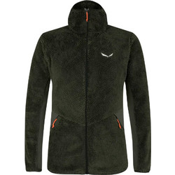 Salewa Ανδρική Ζακέτα Fleece με Κουκούλα και Φερμουάρ Χακί 27918-5281