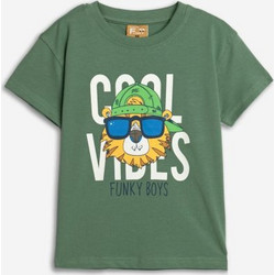 Funky Παιδικό T-Shirt Κοντομάνικο Πράσινο 125-305112-1