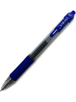 Zebra Sarasa Retractable Στυλό Gel 0.7mm Μπλε