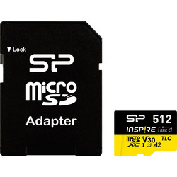 Silicon Power Inspire microSDXC 512GB Class 10 U3 V30 UHS-I A2 + Adapter