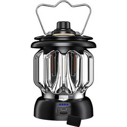 Superfire T36 Επαναφορτιζόμενο Φανάρι Led για Camping Αδιάβροχο με Power Bank