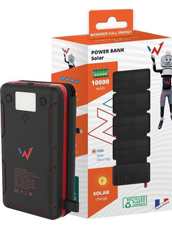 Wonder WX10S Power Bank 10000mAh με 2 Θύρες USB-A & Θύρα USB-C Black
