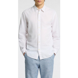 Selected Ανδρικό Πουκάμισο Βαμβακερό Μακρυμάνικο Slim Fit Λευκό 16096543
