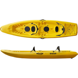 SCK Barka Πλαστικό Kayak 2 Ατόμων Κίτρινο 0201-35950