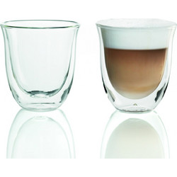 DeLonghi Σετ Ποτήρια Καφέ Γυάλινα 190ml 2τμχ