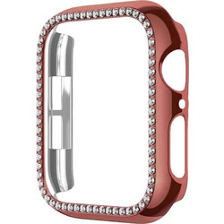 Sonique Luxury Diamond Πλαστική Θήκη για Apple Watch 4 / 5 / 6 / SE 44mm Ροζ Χρυσή
