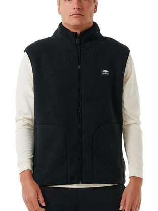 Rip Curl Αμάνικο Ανδρικό Μπουφάν Puffer Μαύρο 06TMFL0090