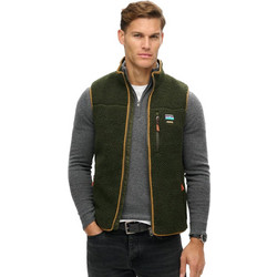 Superdry Αμάνικο Ανδρικό Μπουφάν Softshell Πράσινο M5012159A-1KM