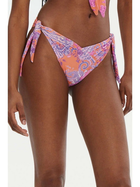 Guess Bikini Slip Λιλά Πορτοκαλί E5GO13KCR52