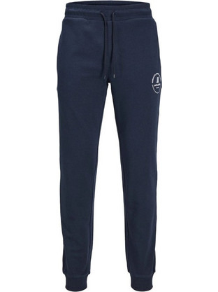 Jack & Jones Ανδρικό Παντελόνι Φόρμας με Λάστιχο Navy Μπλε 12253887