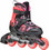 Rollerblade Microblade SL Inline Αυξομειούμενα Rollers Ενηλίκων Μαύρα Κοραλί