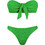 Rock Club Bikini Set Strapless Πράσινο BP-5010