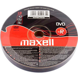 Maxell 4902580504854 Εγγράψιμα DVD-R 16x 4.7GB 10τμχ