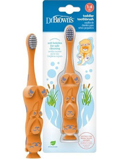 Dr. Brown's Otter Soft Παιδική Oδοντόβουρτσα Πορτοκαλί