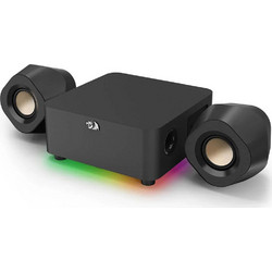Redragon GS590 Pro Ηχεία Υπολογιστή 2.1 με Bluetooth & RGB Φωτισμό Μαύρα