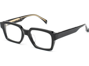 AM Eyewear KAKADU O76-BL Ανδρικός Σκελετός Γυαλιών Οράσεως Κοκάλινος Μαύρος