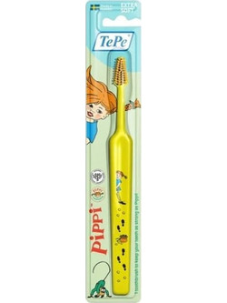 Tepe Pippi Extra Soft Παιδική Oδοντόβουρτσα Κίτρινη
