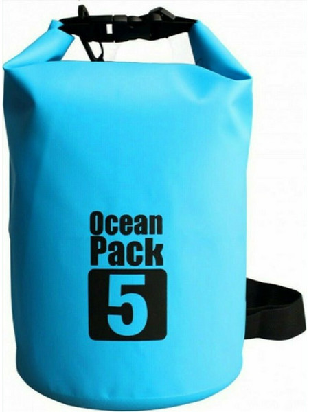Ocean Pack 30012894 Στεγανός Σάκος Ώμου 5lt Γαλάζιος