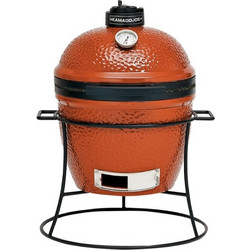 Kamado Joe Jr Μαντεμένια Ψησταριά Κάρβουνου Καπνιστήριο με Καπάκι Επιφάνειας 34cm KJ13RH