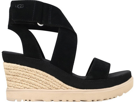 UGG Ileana Καλοκαιρινές Γυναικείες Πλατφόρμες Ψηλές Μαύρες 1139052-BLK