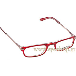 Luxottica 3203 C509 Γυναικείος Σκελετός Γυαλιών Οράσεως Μεταλλικός Ασημί Κόκκινος