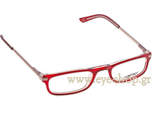 Luxottica 3203 C509 Γυναικείος Σκελετός Γυαλιών Οράσεως Μεταλλικός Ασημί Κόκκινος
