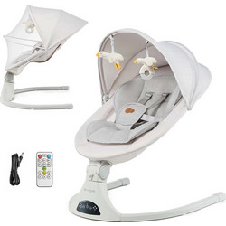 Kinderkraft Tulsy Relax Μωρού Κούνια με Μουσική Γκρι
