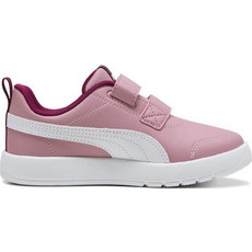 Puma Courtflex V3 Παιδικά Sneakers Ροζ Λευκά 397642-15