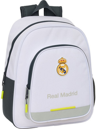 Safta Real Madrid C.F. Σχολική Τσάντα Πλάτης Νηπιαγωγείου Λευκή S4312965