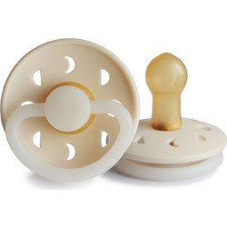 Frigg Moon Phase Πιπίλα Καουτσούκ Νυκτός 0-6m Cream Night