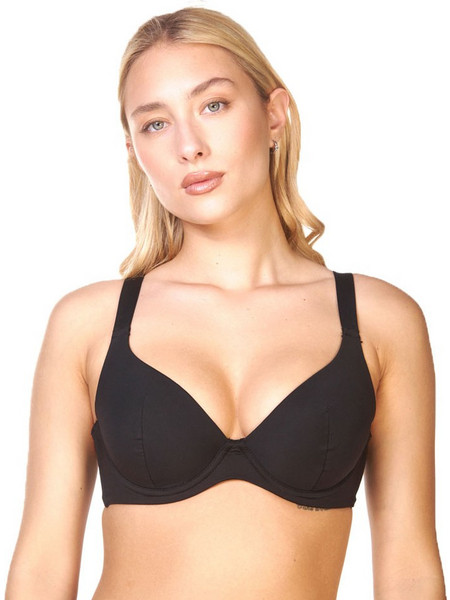 BLU4U Bikini Top με Ενίσχυση Μαύρο 25366083C-02