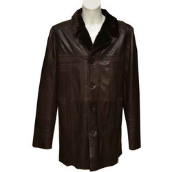 Leather 100 Ανδρικό Μπουφάν Χειμωνιάτικο Δερμάτινο Καφέ 05-M-26314-2-M
