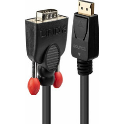 Lindy Καλώδιο DisplayPort 1.1 to VGA Male 0.5m Black 41940