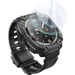 Supcase IBLSN ArmorBOX Πλαστική Θήκη Tempered Glass με Λουράκι για Samsung Galaxy Watch Ultra 47mm Μαύρη